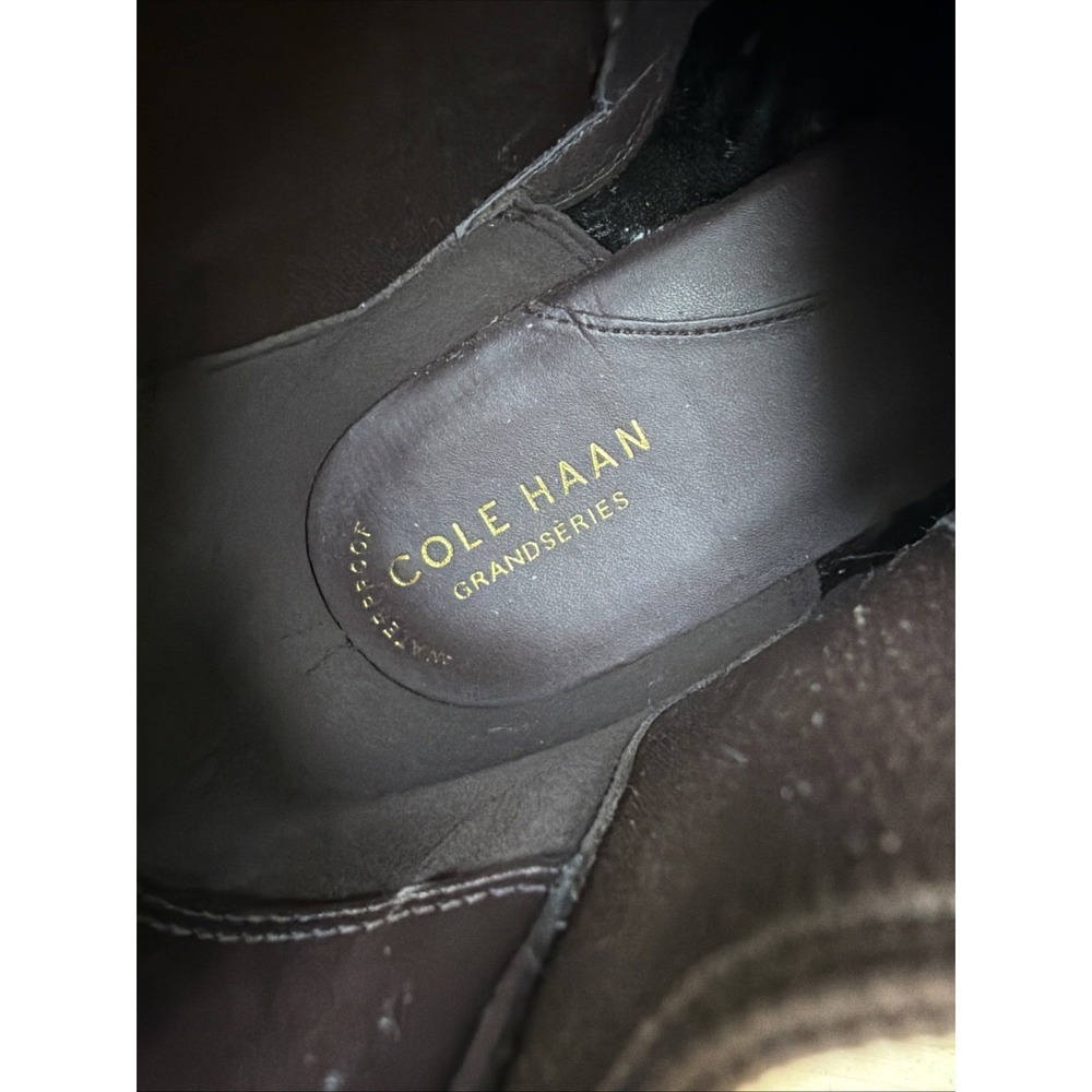 Cole Haan‎ Nora Bootie Leather Waterproof Chelsea Ankle Pull On Brown Womens 8.5 - Picture 10 of 10